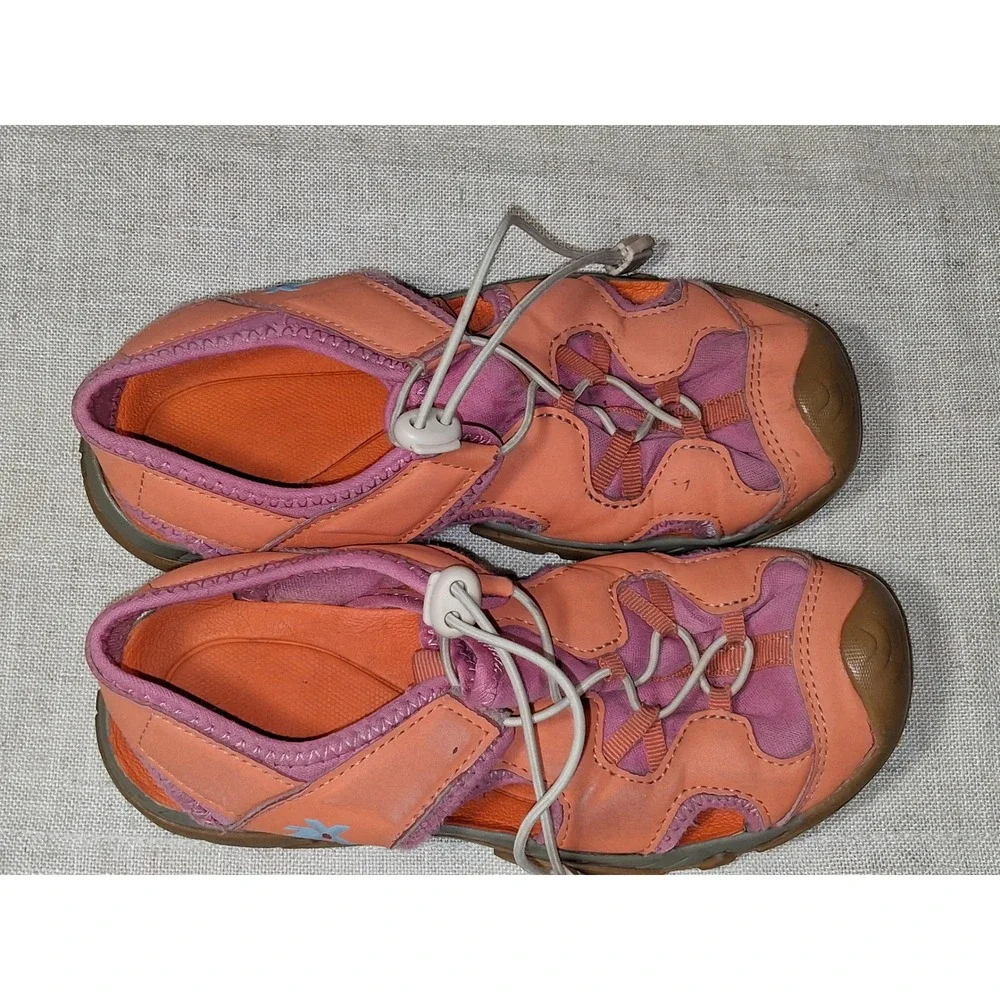 Zeroxposur Wallowa Kids Sandals Size 3 Living Coral Pink Orange Water Shoes Hiki